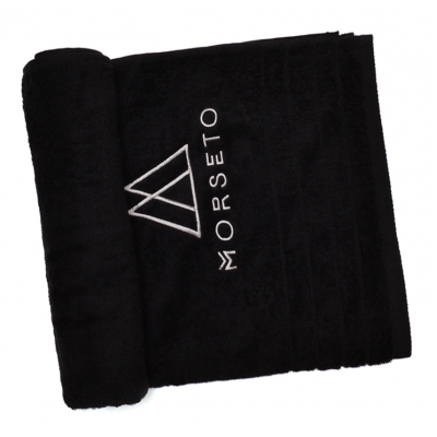 Beach Towel MORSETO Black 150 X 75cm